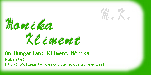 monika kliment business card